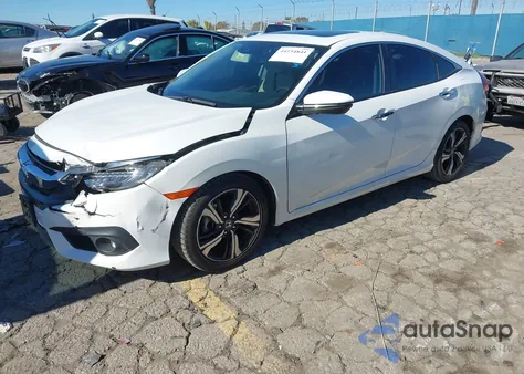 2016 Honda Civic Touring из США, поврежденный, VIN 2HGFC1F96GH638189
